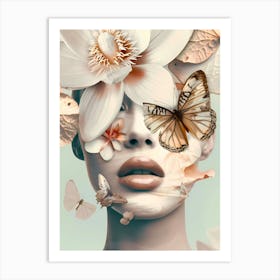 Butterfly Face 1 Art Print