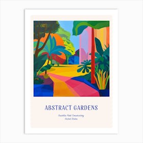Colourful Gardens Franklin Park Conservatory Usa 3 Blue Poster Art Print