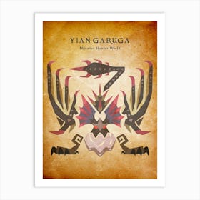 Yian Garuga Vintage Art Print