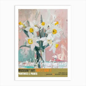 A World Of Flowers, Van Gogh Exhibition Daffodil 1 Art Print