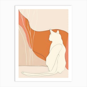 Cat Sitting 5 Art Print