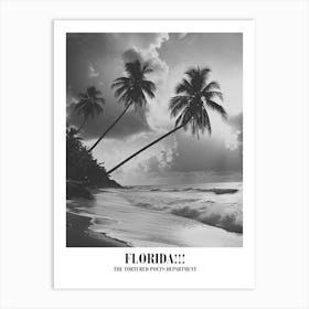 Taylor Swift Florida Ttpd Swifie Merch Black And White Art Print