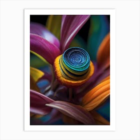 Spiral Flower Art Print