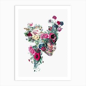 Floral Skull Art Print