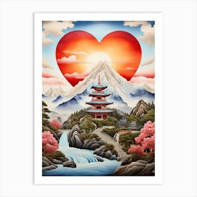 Heart Of Japan Art Print