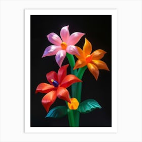 Bright Inflatable Flowers Passionflower 3 Art Print