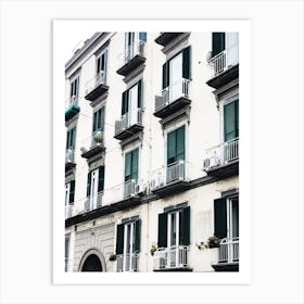 Building With Green Shutters Art Print