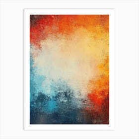 Abstract Colorful Grunge Texture Art Print