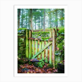 The Garden Gate In Autumn Art Print