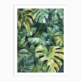 Tropical Leaves 105 Art Print