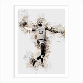 LeBron James 1 Art Print