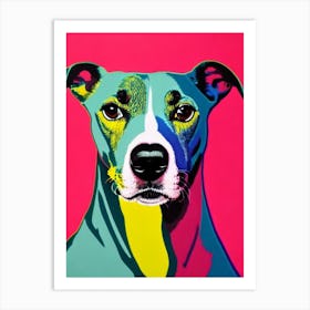 Whippet Andy Warhol Style Dog Art Print