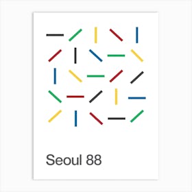 Seoul 88 Olympics Art Print