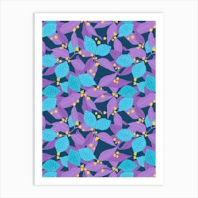 Lemony Blue Art Print