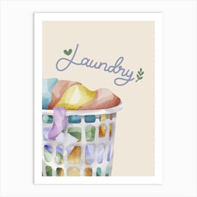 Laundry Basket 1 Art Print