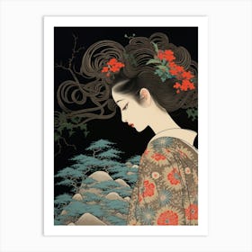 Ukiyo Beauty Japanese Style 3 Art Print