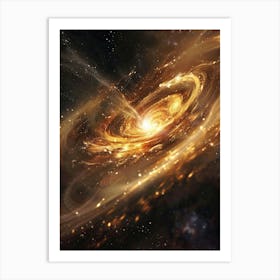 Black Hole In Space 7 Art Print