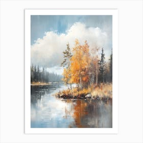 Autumn painting Art Print