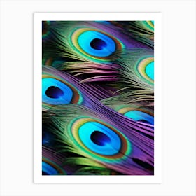 Peacock Feathers 5 Art Print