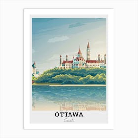 Ottawa Cityscape Travel Art Print