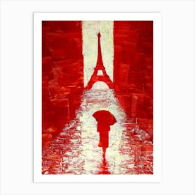 Paris Red Art Print