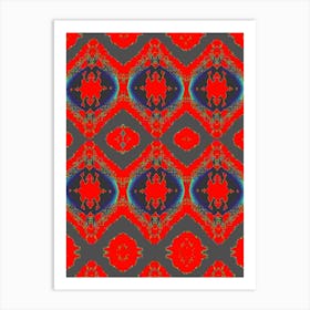 Abstract Red And Blue 8 Art Print