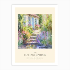 Cottage Garden Poster Floral Tapestry 7 Art Print
