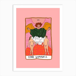 The Lovers Tarot Art Print