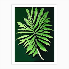 Hemlock Needle Leaf Vibrant Inspired 1 Art Print