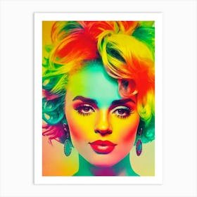 Lauren Daigle Colourful Pop Art Art Print