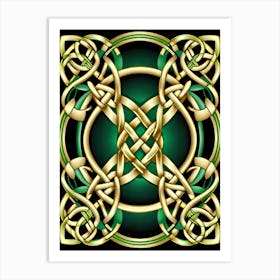 Abstract Celtic Knot 6 Art Print