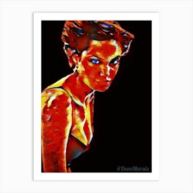 Angelina Jolie 2 Art Print