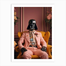 Darth Vader In Wes Anderson Style 18 Art Print