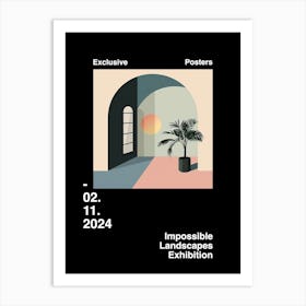 Impossible Landscapes Exhibition Archive Poster 16 Art Print