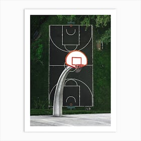 Basketball Court Art Print