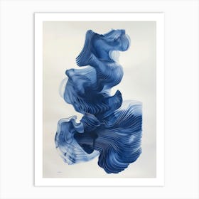 'Blue Wave' 3 Art Print