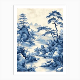 Fantastic Chinese Landscape 22 Art Print