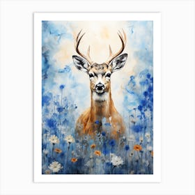 Deer In The Meadow 2 Art Print