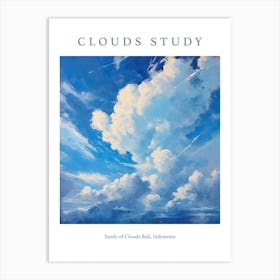 Study Of Clouds Bali, Indonesia Art Print