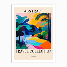 Abstract Travel Collection Poster Suriname Art Print