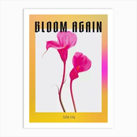 Hot Pink Calla Lily 1 Poster Art Print