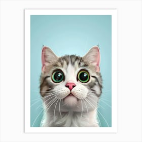 Portrait Of A Cat 4 Art Print