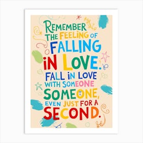 Falling In Love Art Print