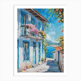 Balcony Painting In Fethiye 4 Art Print