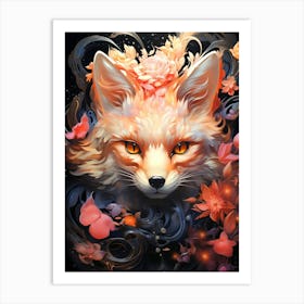 Fox Art Art Print