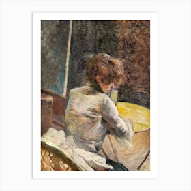 Waiting , Henri de Toulouse-Lautrec Art Print