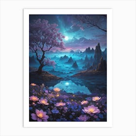 Asian Landscape Print Art Print