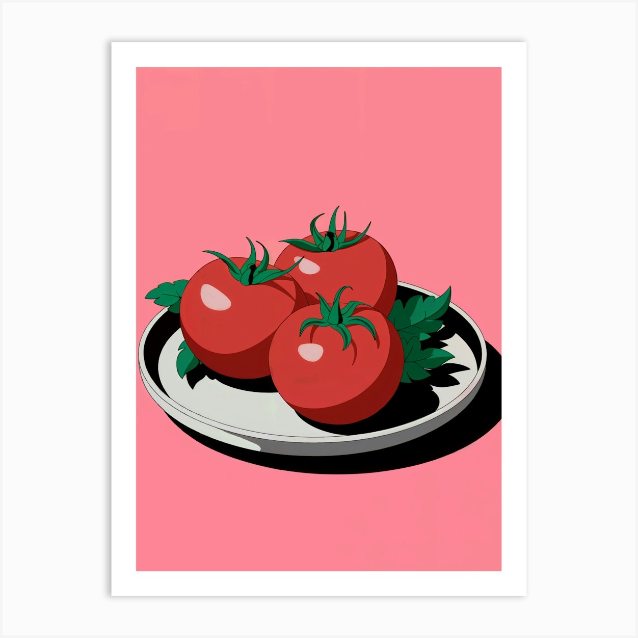 Tomato Plates Print Tomato Plates Print