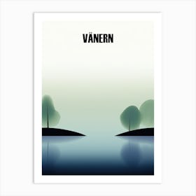 Vanern Lake, Sweden, Minimalism Poster Art Print