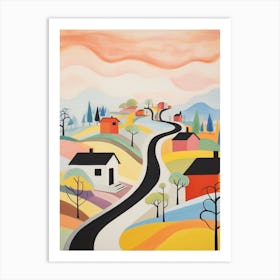 Suburban Abstract Minimalist 1 Art Print